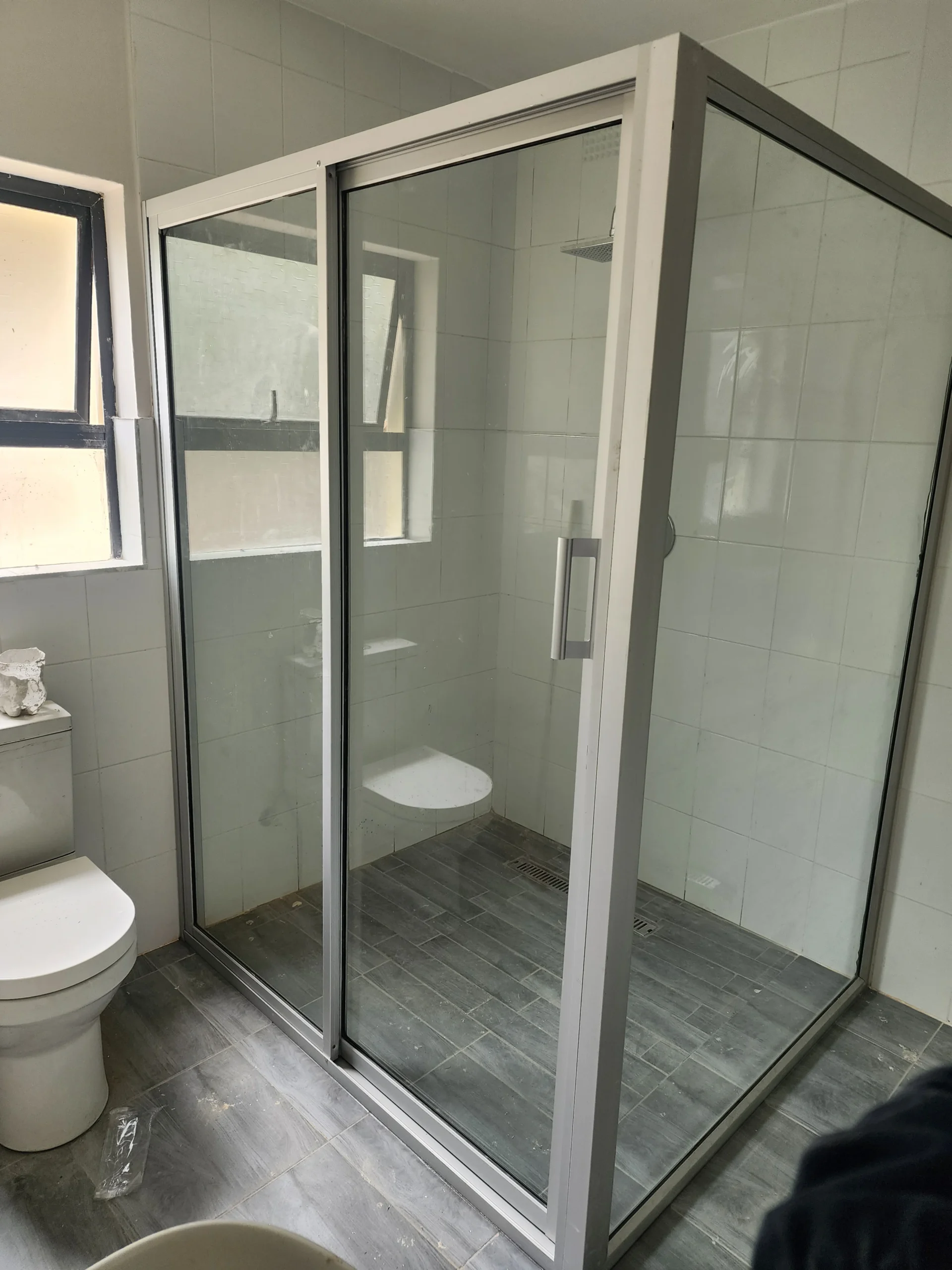 big shower cubicle